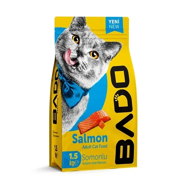 Bado Premium Salmon Cat Food for Adults 1500g - Omega Rich