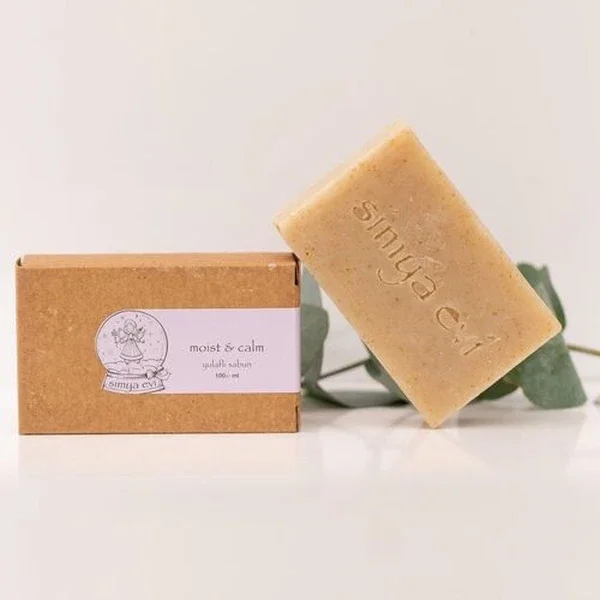 Simya Evi Moist & Calm Oat Soap - 110g Natural Hydration