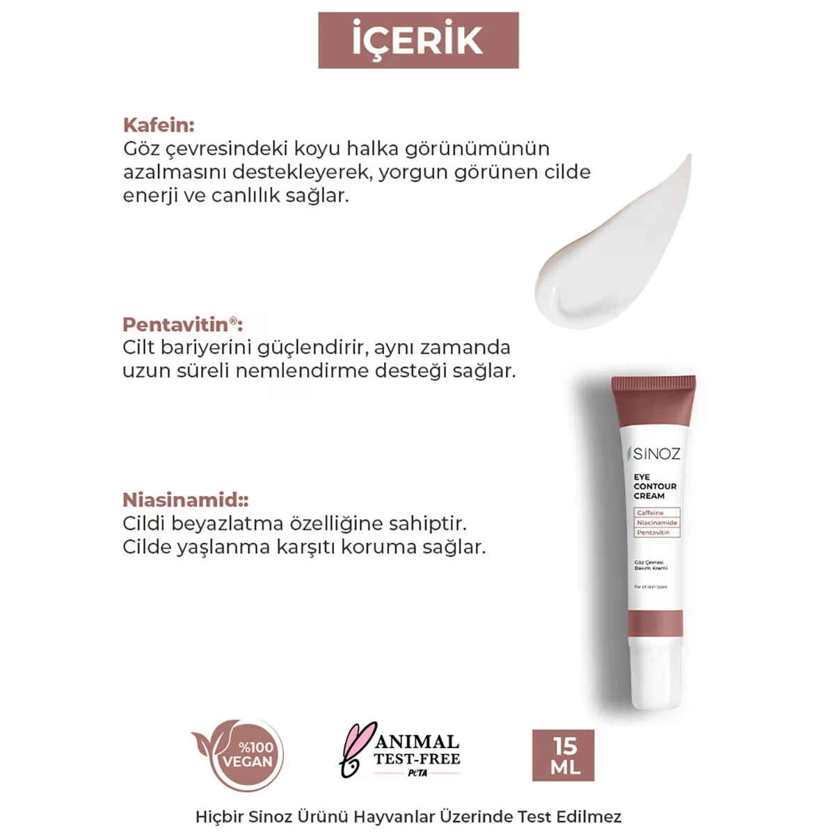 Sinoz Augenpflegecreme 15ml - Hydratisierend &amp; Anti-Aging
