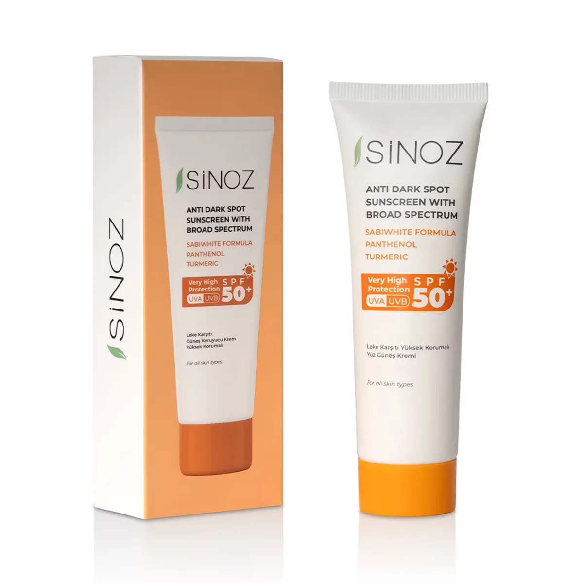 Sinoz Anti-spot Sunscreen Cream Spf 50+ 50 ml