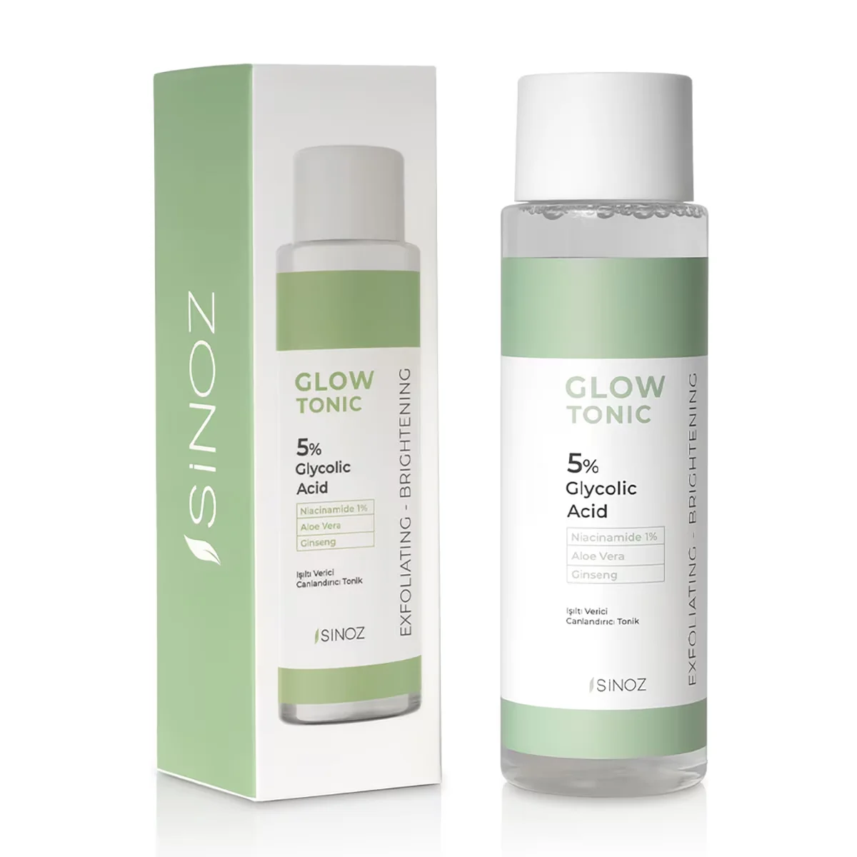 Sinoz Glow Tonic 5% Glykolsäure Radiance Booster Tonic