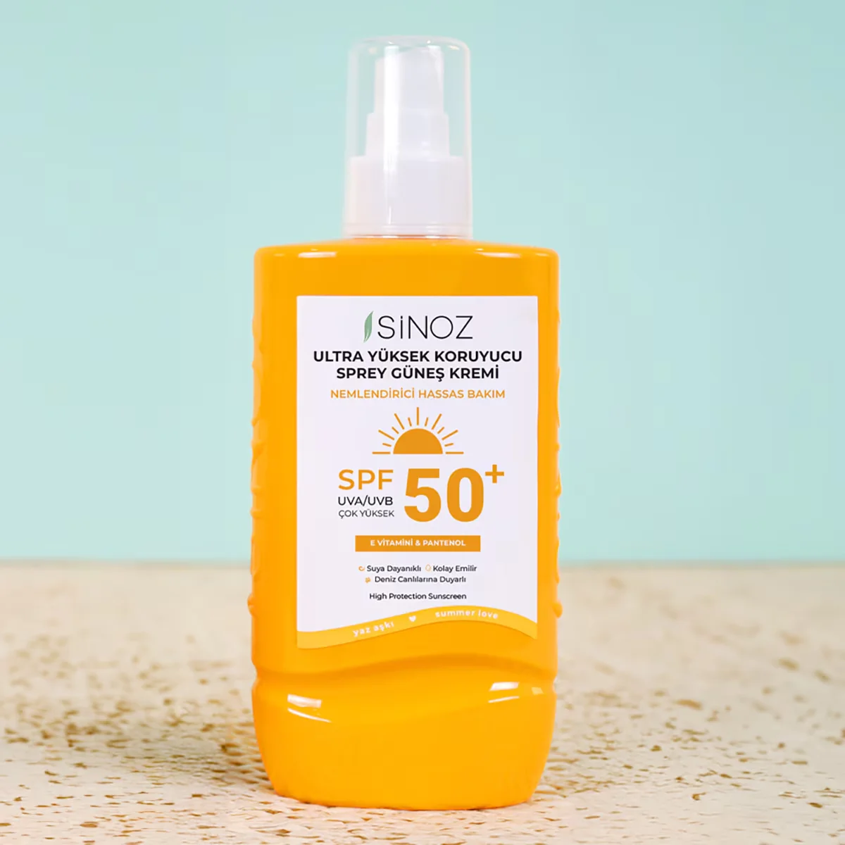 Sinoz Ultra High Protection & Moisturizing Spray Sun Cream 50+spf 200 ml