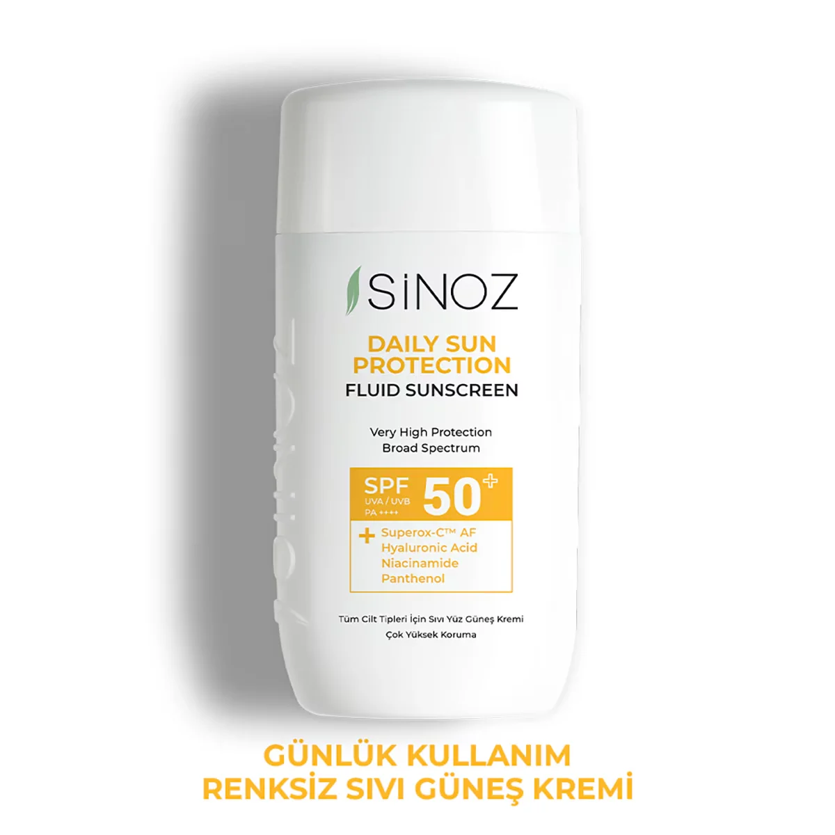 Sinoz Spf50 daily Use Liquid Sun Cream 50 ml