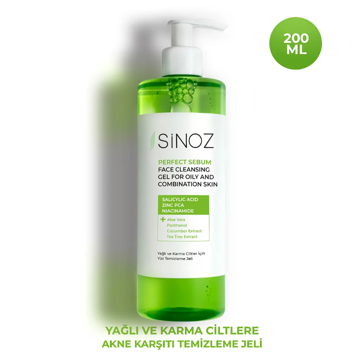 Sinoz Oily And Combination Skin Facial Cleansing Gel 200 ml