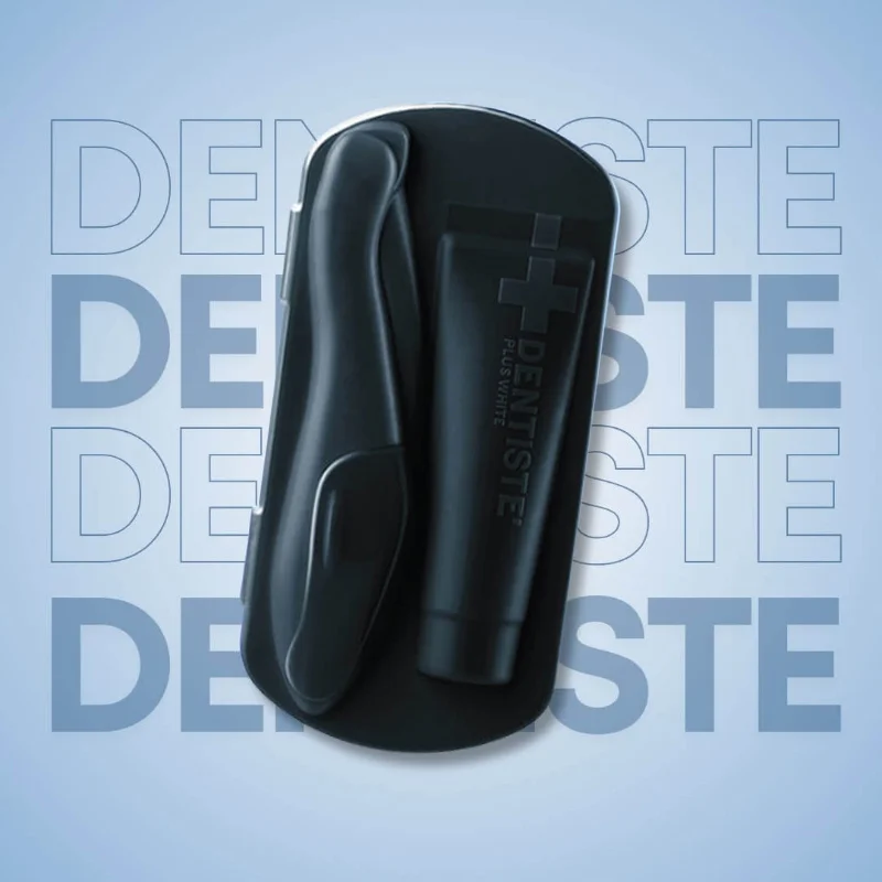 Набор для ухода за полостью рта Dentiste Pocket Pro Travel синего цвета