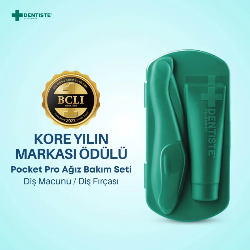 Dentiste Pocket Pro Travel Oral Care Kit Green