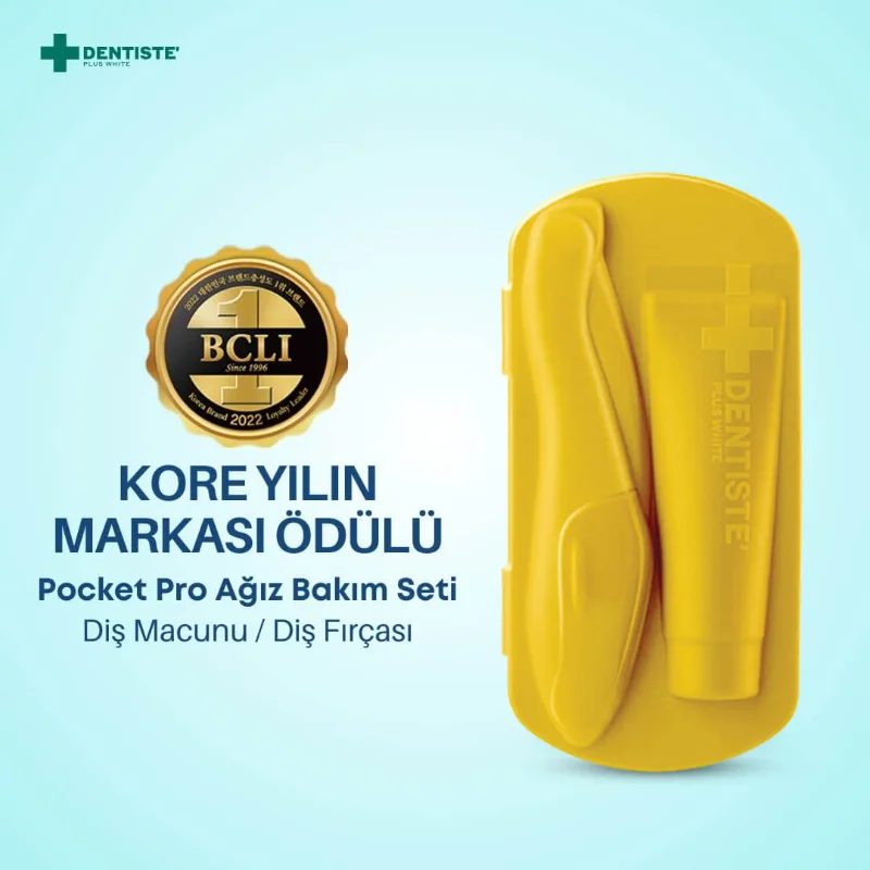 Dentiste Pocket Pro Travel Oral Care Kit Yellow