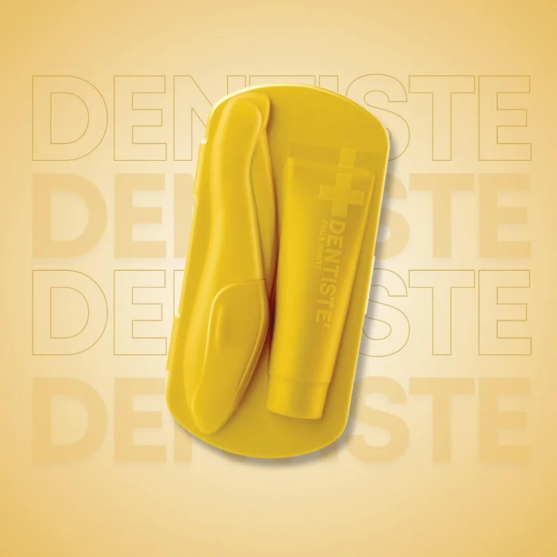 Dentiste Pocket Pro Reise Mundpflege Set - Gelbes Reise-Kit