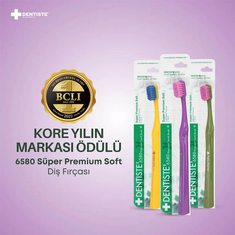 Dentiste 6580 super Premium Soft Toothbrush Purple