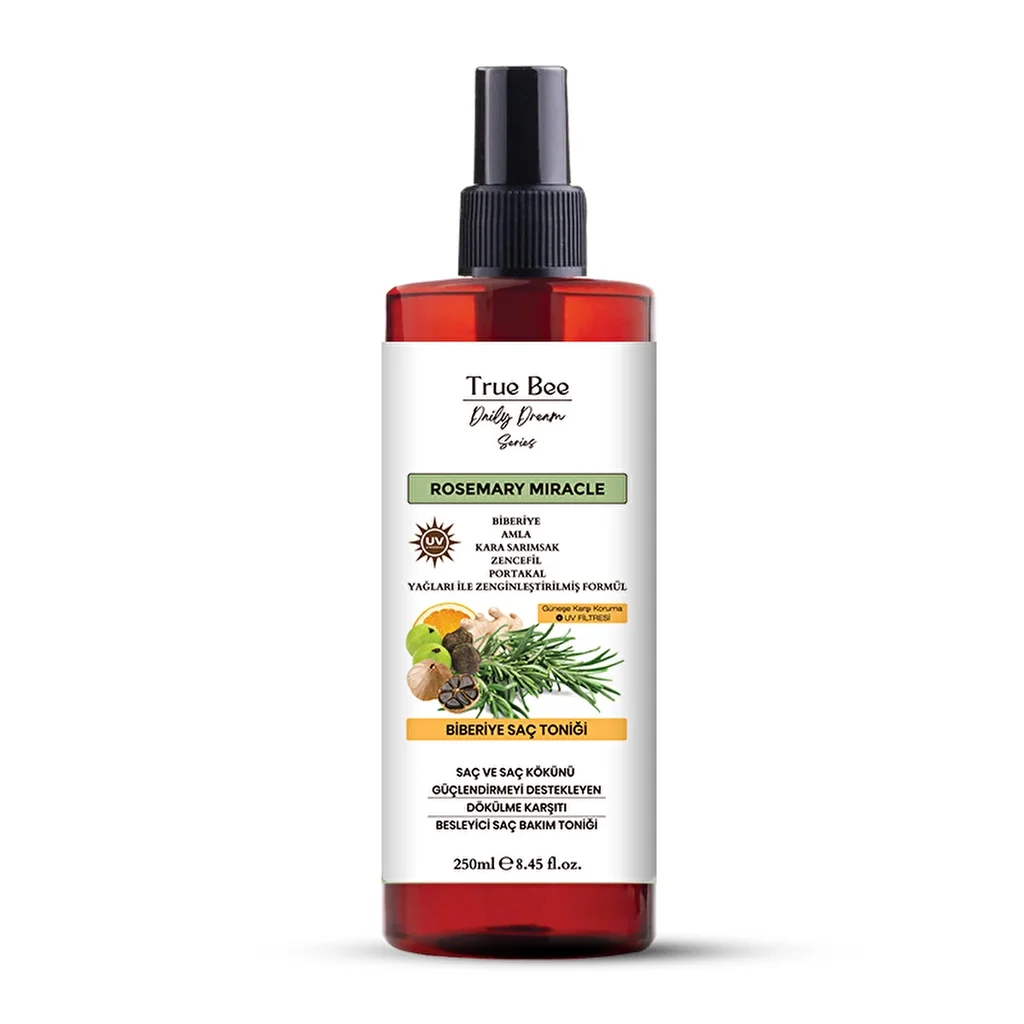 Rosmarin Haartonikum 250ml von True Bee - Nähren & Stärken Sie Ihr Haar
