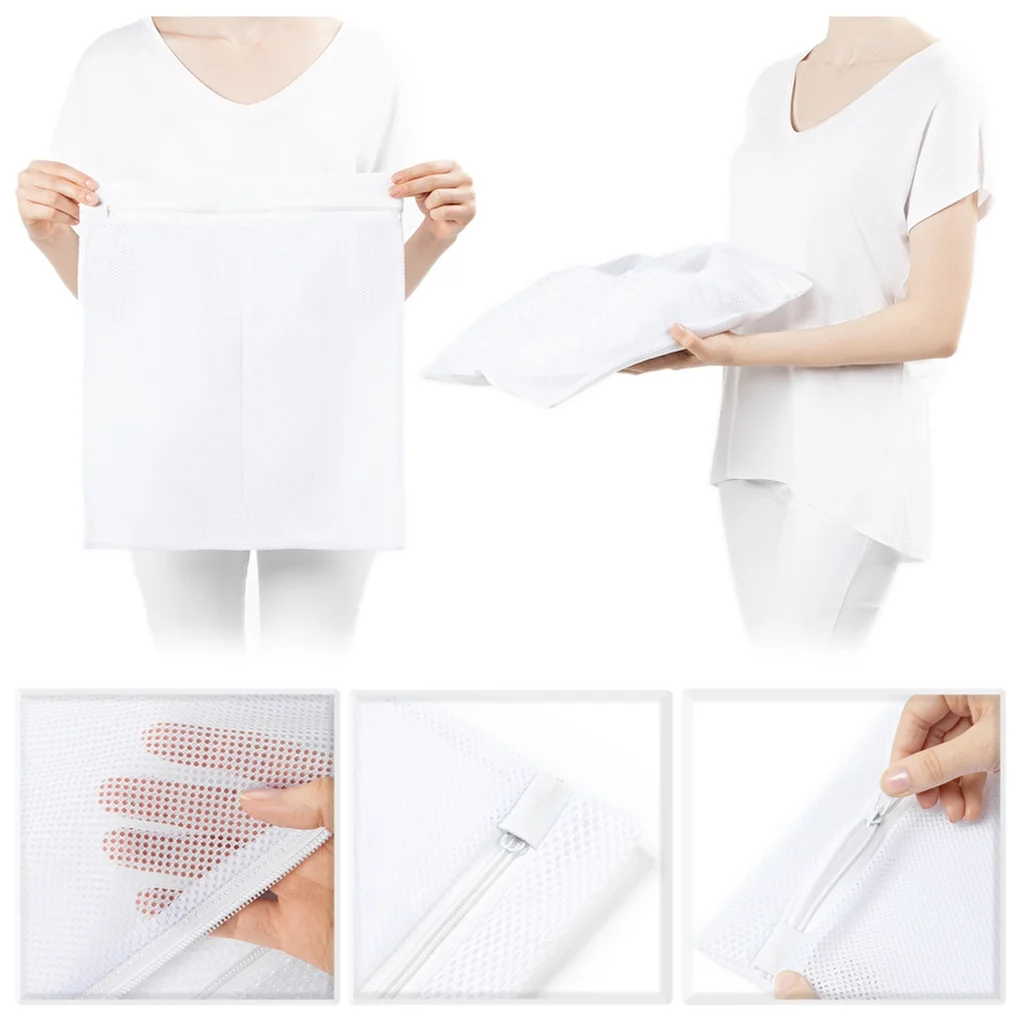 Ocean Home White Color Shoe Washing Net 35 x 40 cm