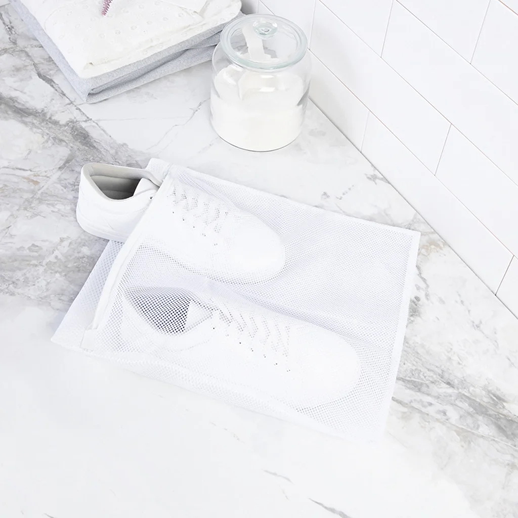 Ocean Home White Color Shoe Washing Net 35 x 40 cm