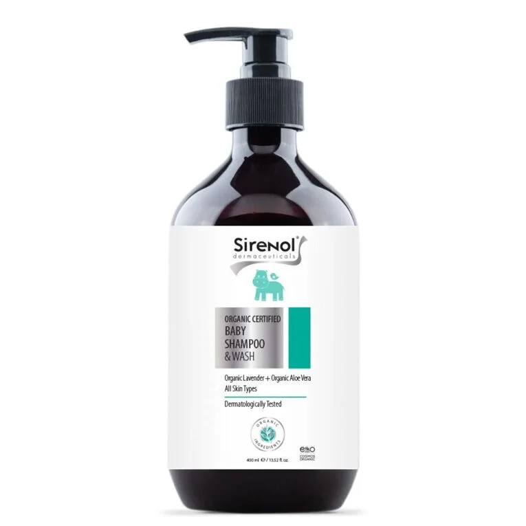 Sirenol Organic Baby Hair Body Shampoo 400 ml