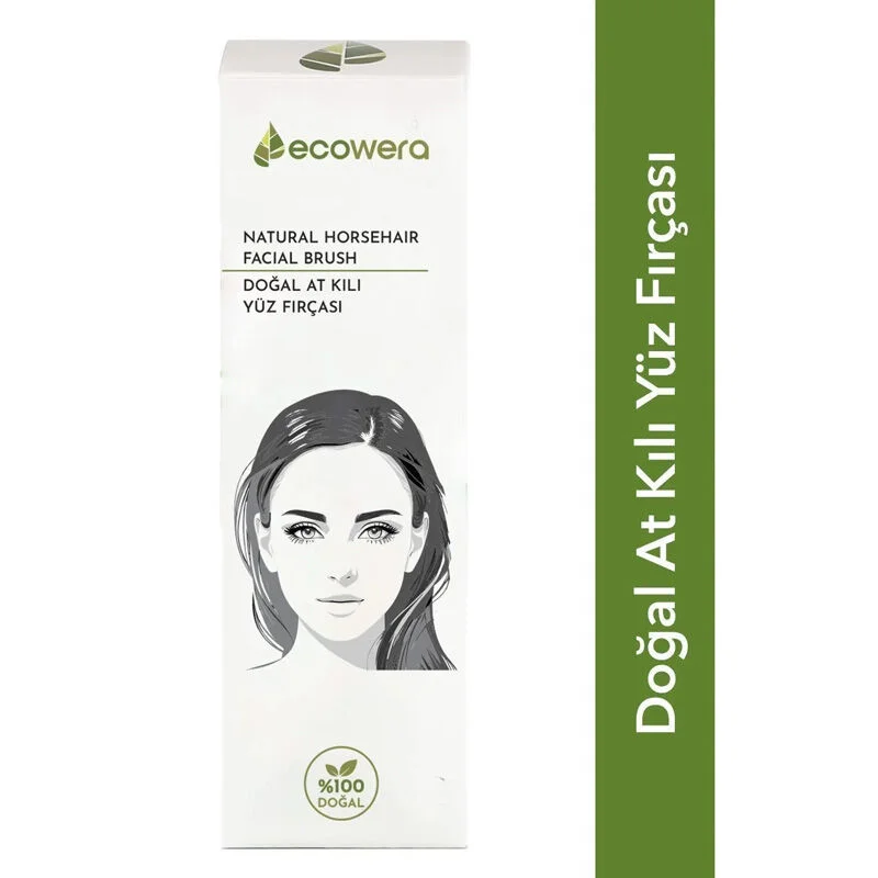 Ecowera Natural Horse Hair Face Brush