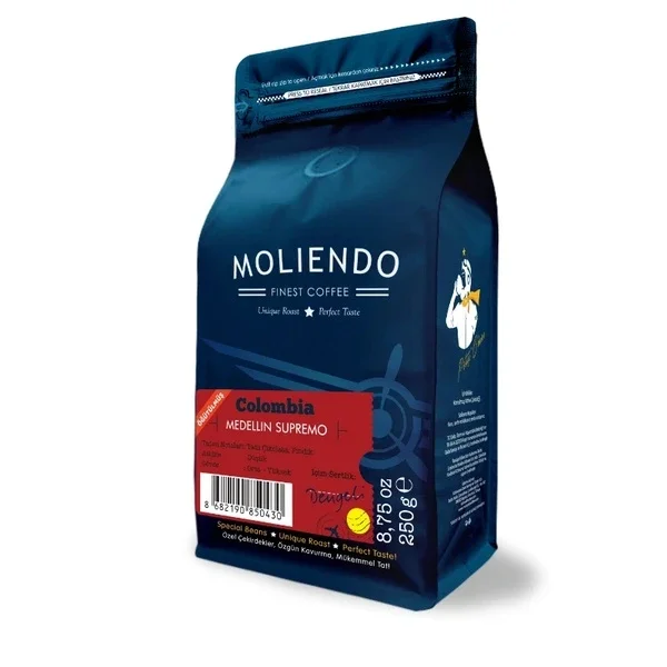 Moliendo Colombia Medellin Supremo Local Coffee (ground Filter Coffee) 250 gr