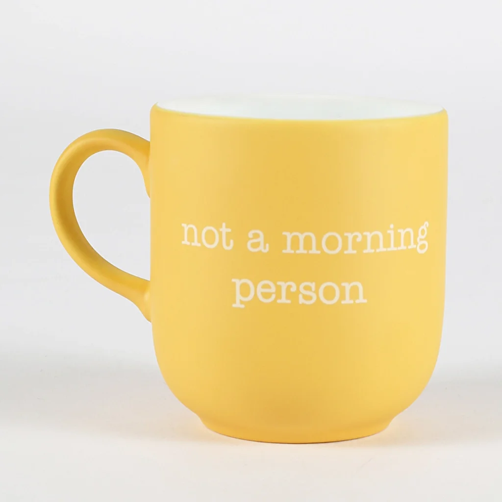 Rakle Not A Morning Person Mug Yellow 400 cc