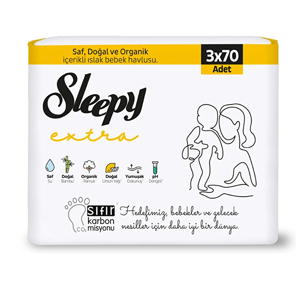 Sleepy Extra Wet Towel 3 x 70 pcs