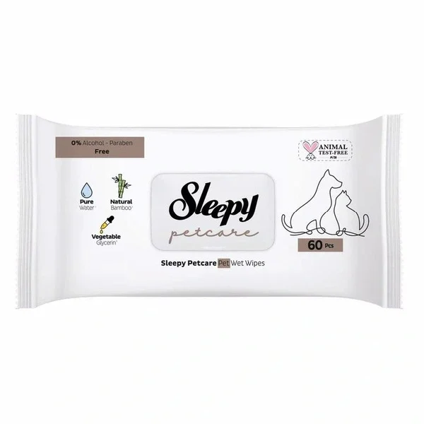 Sleepy Petcare Wet Care Towel 60 pcs