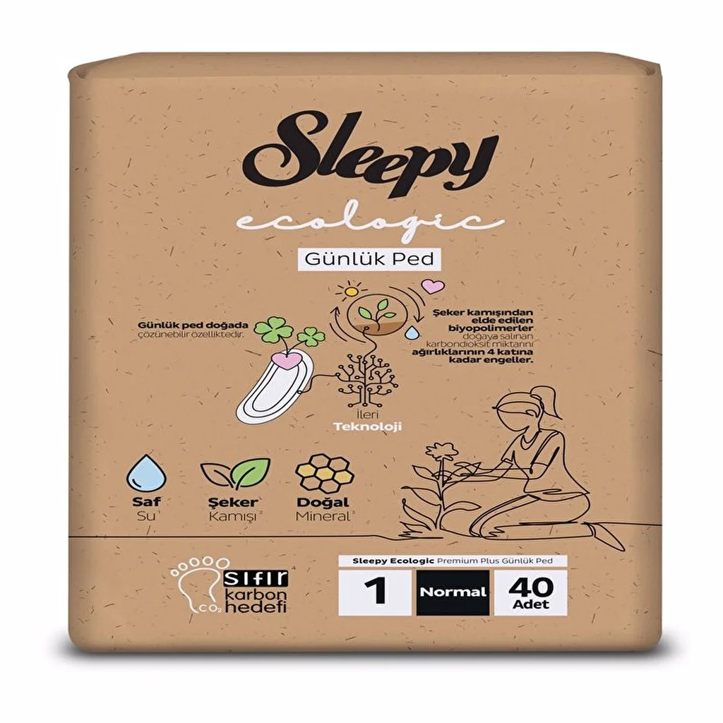Sleepy Ecological Daily (size 1) Super Regular Pads 40 pcs