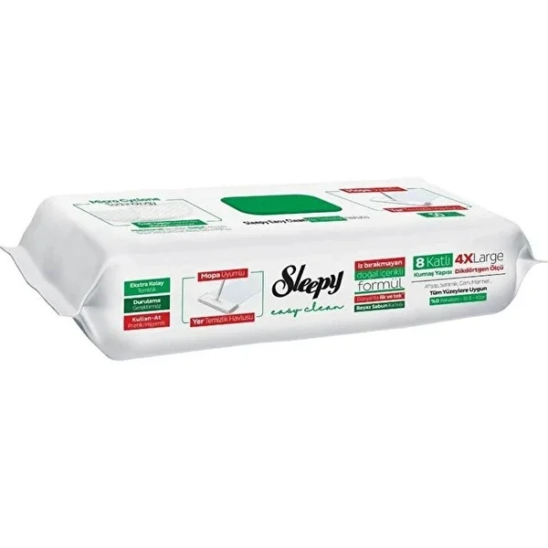 Sleepy 50-Pack Floor Cleaning Mop Towels - 4X Large, Disposable