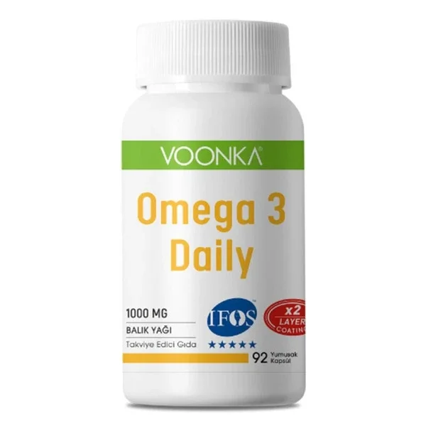 Voonka Omega 3 Daily Fish Oil 1000 mg 92 capsules