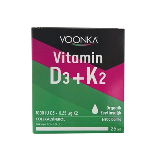 Voonka Vitamin D3+ K2 Flüssigpräparat 25ml