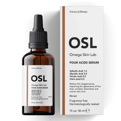 Сыворотка с четырьмя кислотами Osl Omega Skin Lab 30 мл