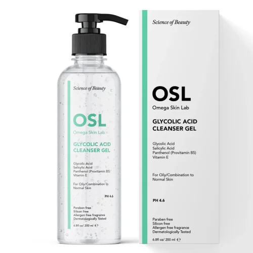 Osl Omega Skin Lab Glycolic Make-up And Facial Cleansing Gel 200 ml