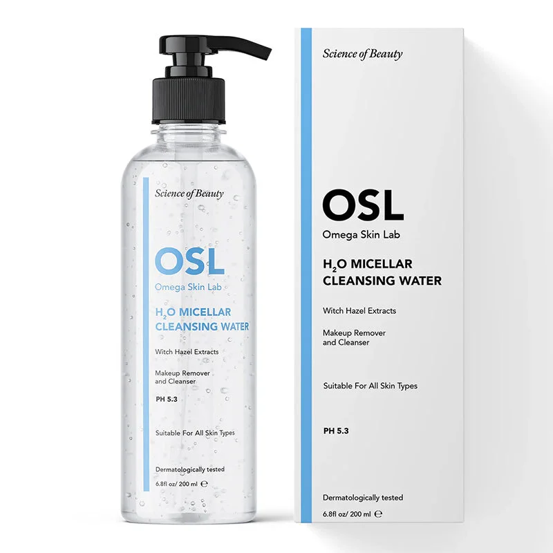 Omega Skin Lab H2 o Micellar Make-up And Facial Cleansing Water 200 ml