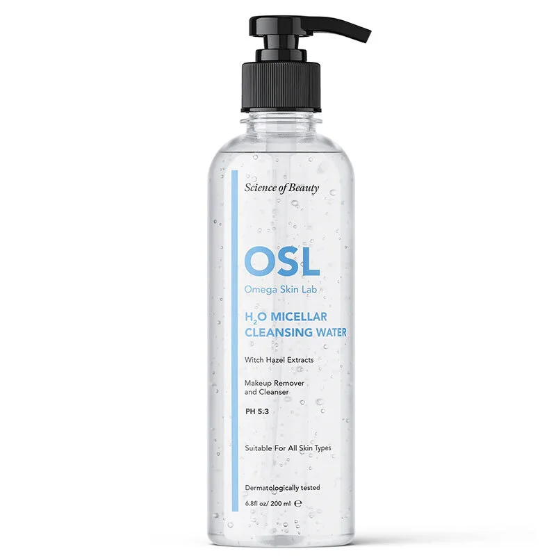 Omega Skin Lab H2 o Micellar Make-up And Facial Cleansing Water 200 ml