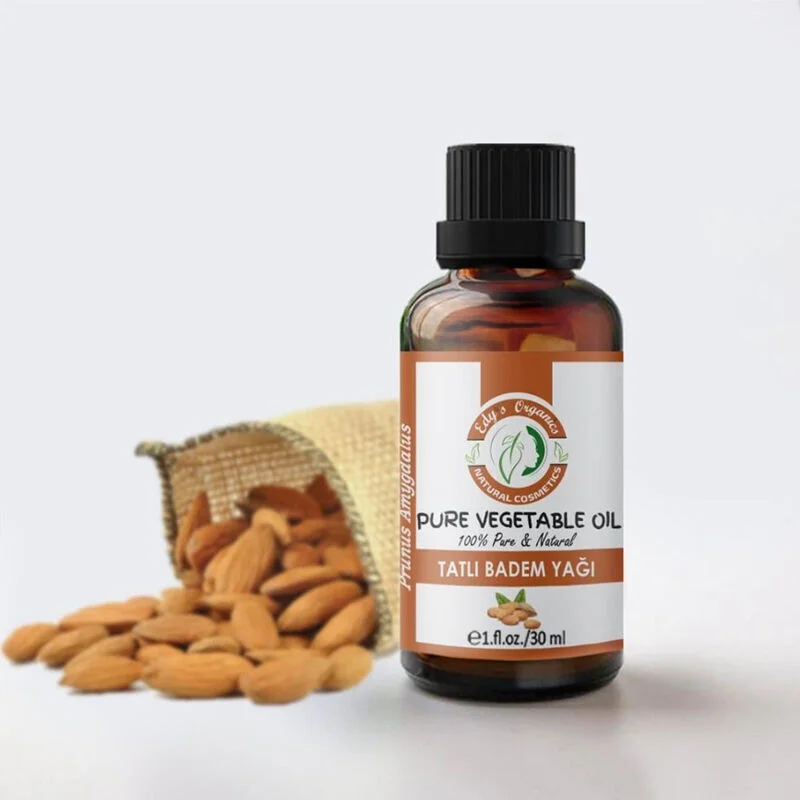 Edys Organics Sweet Almond Oil 30ml - Pure & Natural Moisturizer