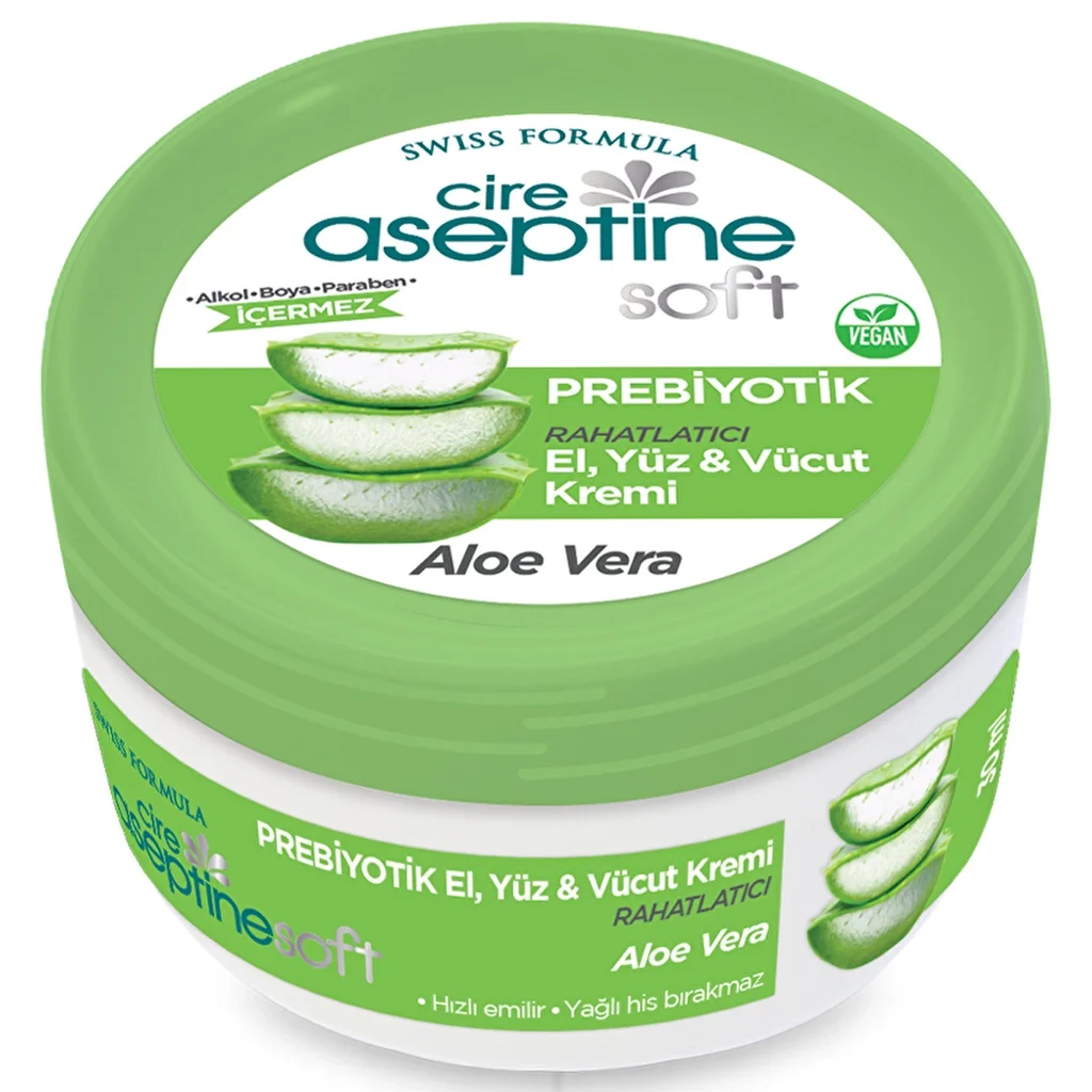 Cire Aseptine Soft Aloe Vera Extract Soothing Nourishing Prebiotic Cream 30 ml