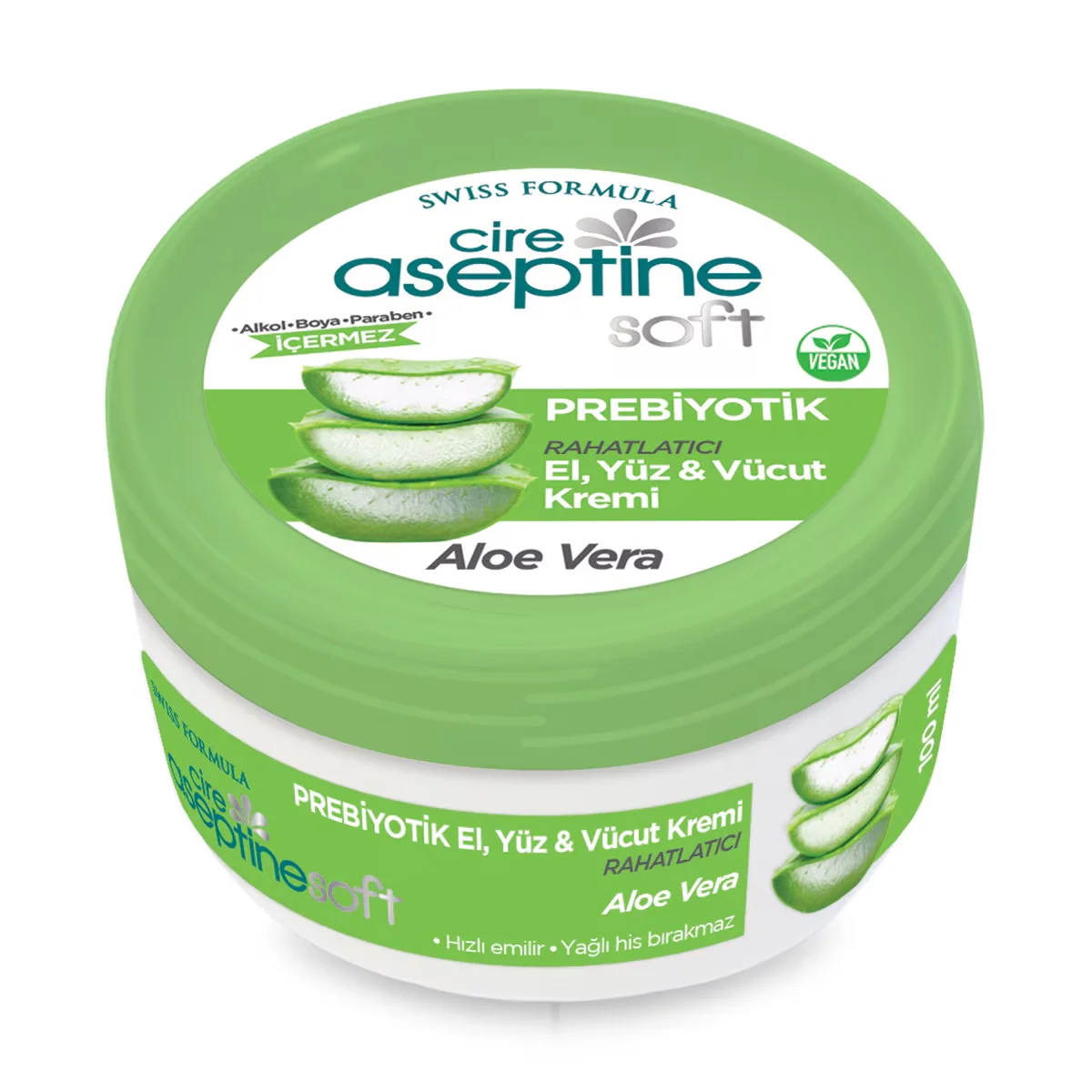 Cire Aseptine كريم سير أسيبتين سوفت بخلاصة الصبار البريبايوتيك 100 مل