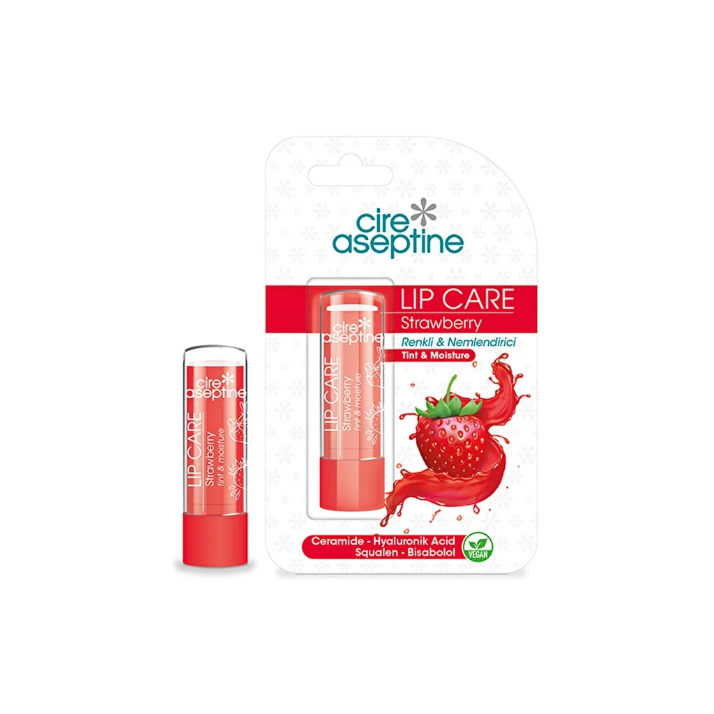 Cire Aseptine Colored Lip Care Cream Strawberry 1 pcs