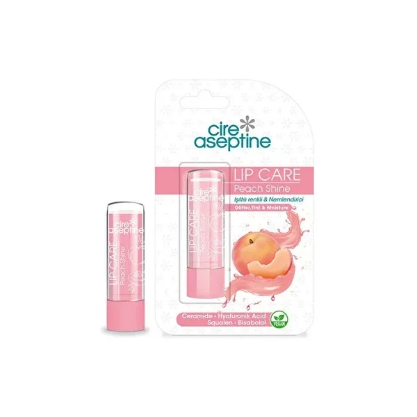 Cire Aseptine Colored Lip Care Cream Peach Shine 1 pcs