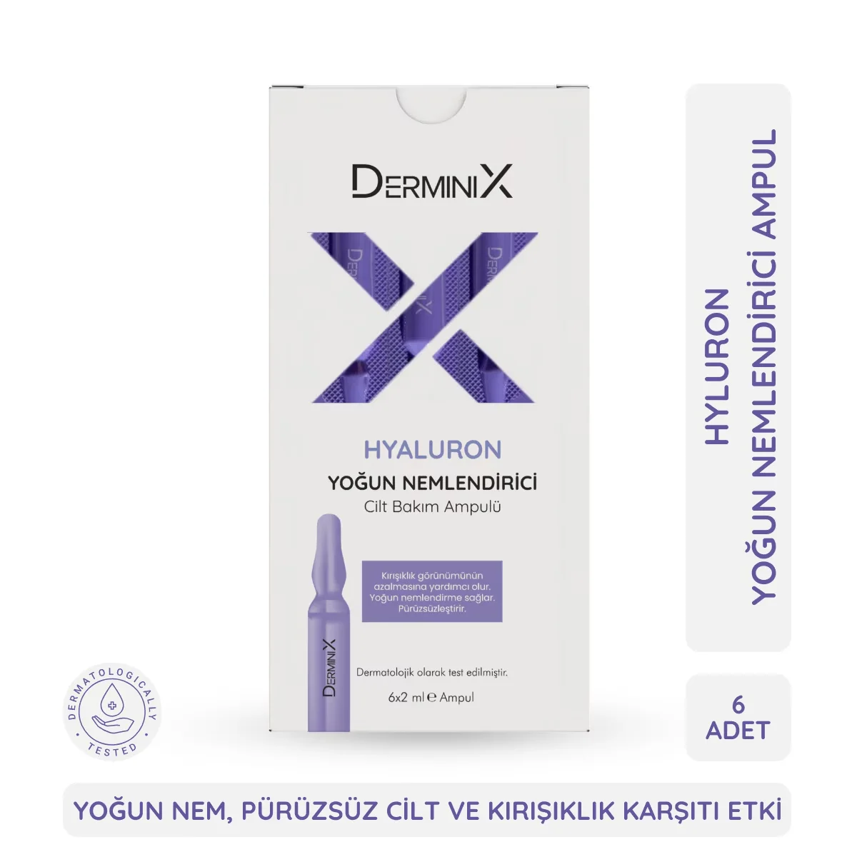 Derminix أمبولة ديرمينيكس هيالورون ١٢ مل سيروم مرطب للعناية بالبشرة