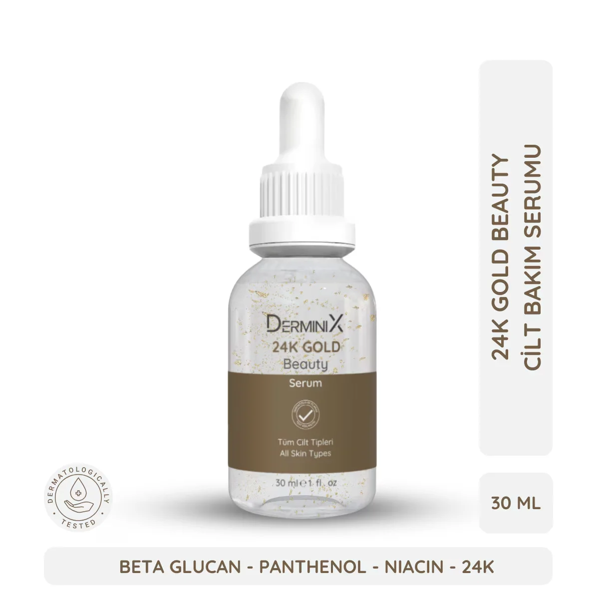Derminix سيروم ديرمينيكس الذهبي عيار ٢٤ قيراط إكسير الجمال المضاد للشيخوخة ٣٠ مل