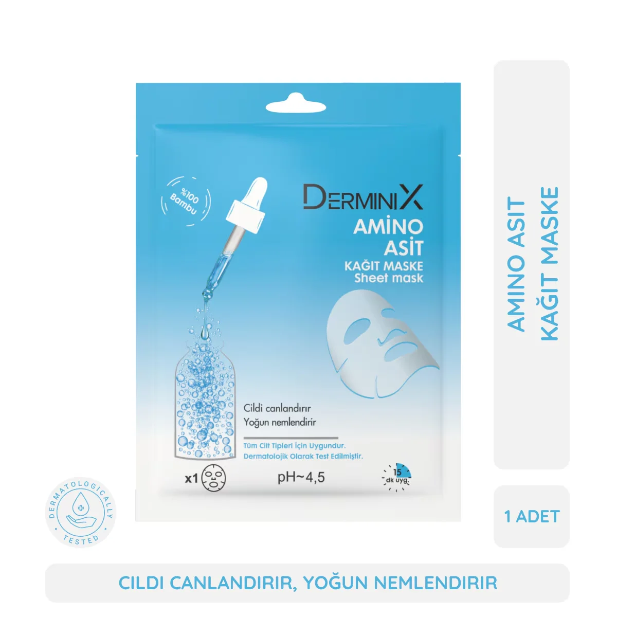 Derminix Amino Acid Paper Mask - Hydrating & Nourishing 1pc