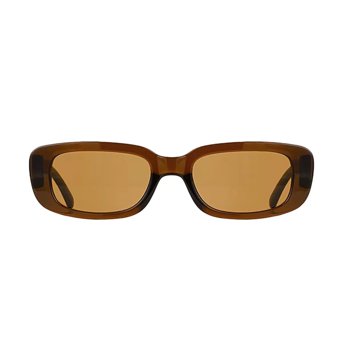 Aqua Di Polo Sunglasses Women Brown Rectangle Apsi001602