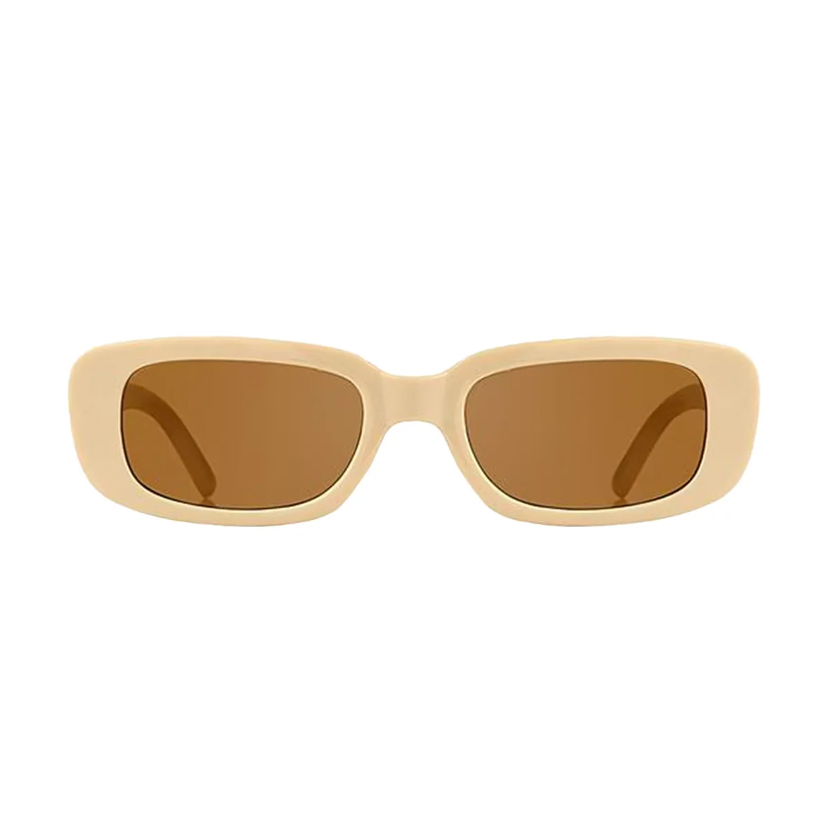 Aqua Di Polo Sunglasses Women Cream Rectangle Apsi001605