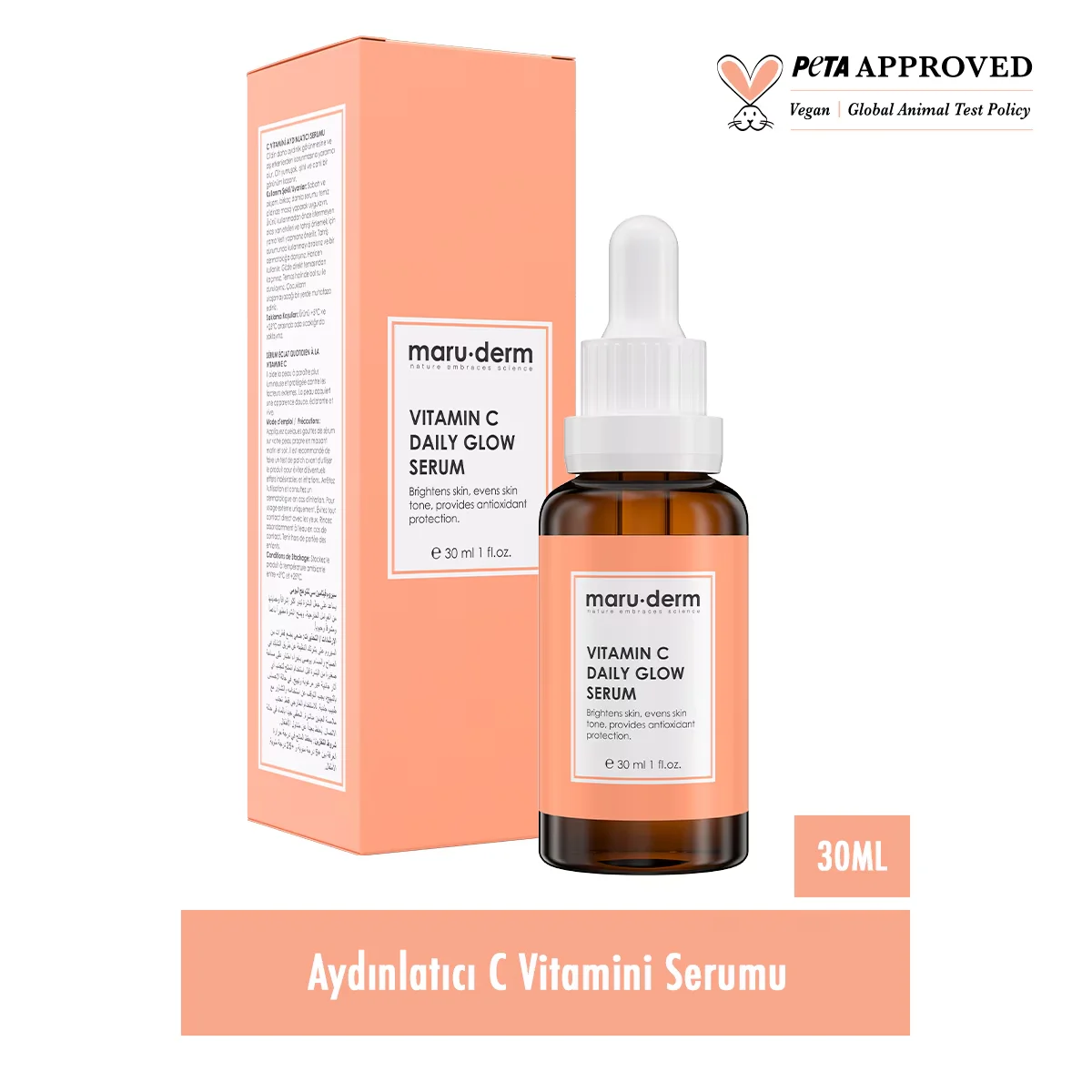 Maruderm Vitamin C And Peptide Brightening Skin Care Serum 30 ml