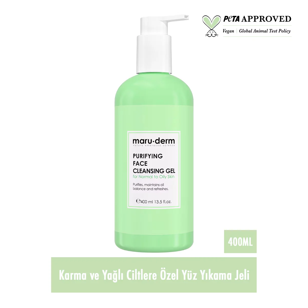 Гель для умывания Maruderm специальный для комбинированной и жирной кожи 400 мл