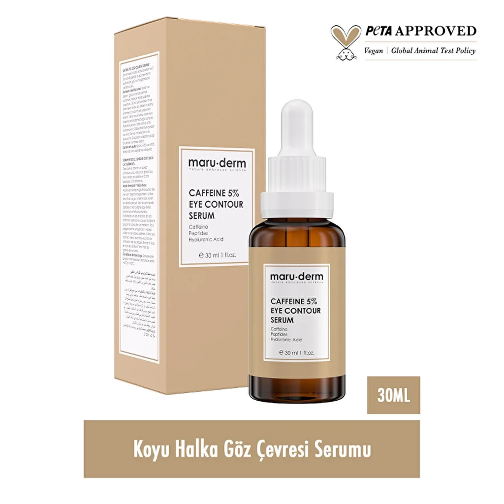 Maruderm Caffeine 5% + Peptides + Hyaluronic Acid Eye Contour Serum 30 ml