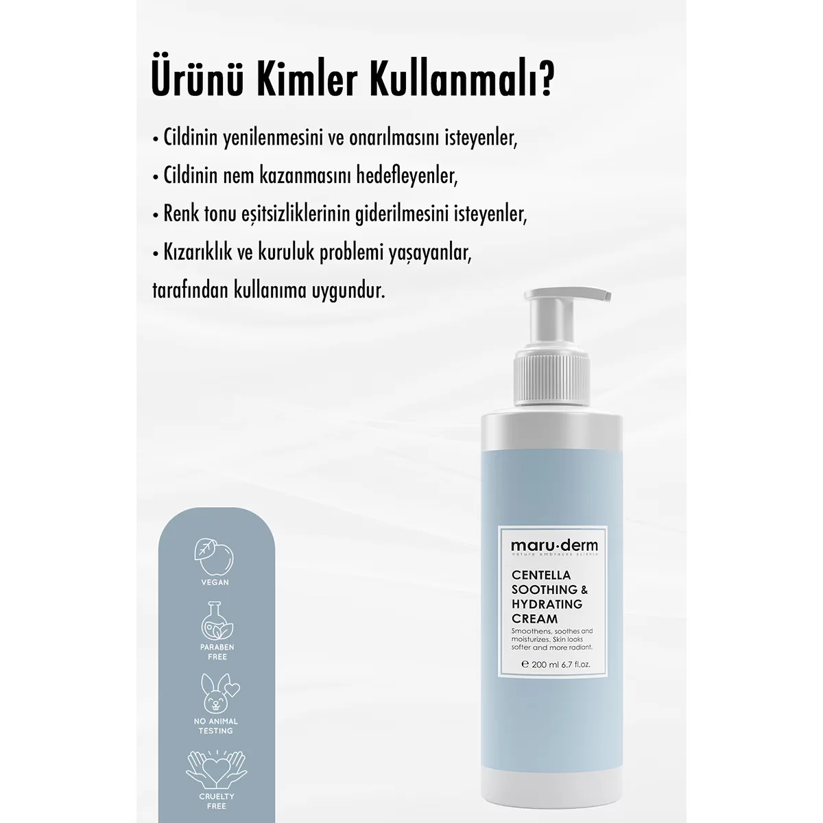 Крем для ухода за кожей Maruderm Cica с центеллой 200 мл