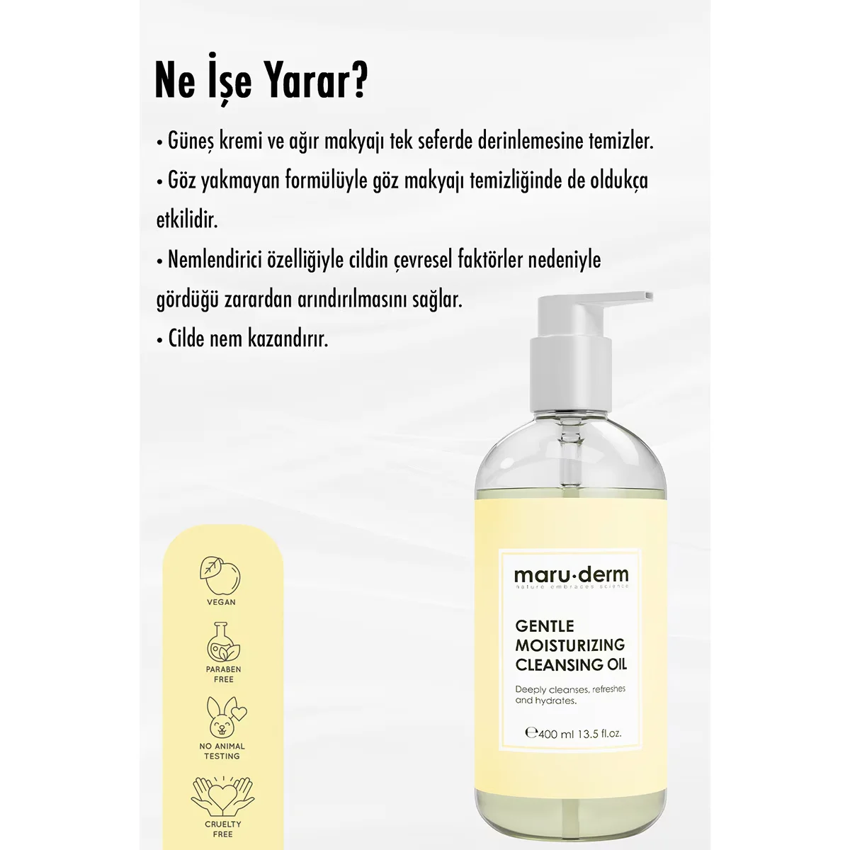 Maruderm Oil Based Cleanser 400 ml