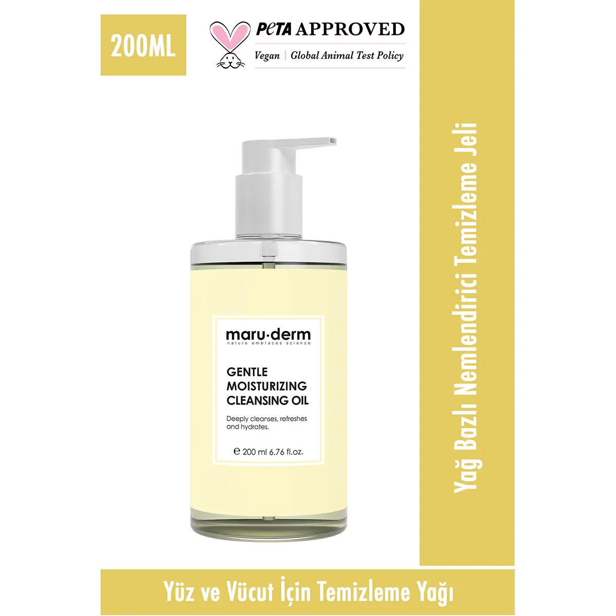 Maruderm Oil-based Face And Body Cleansing Oil 200 ml