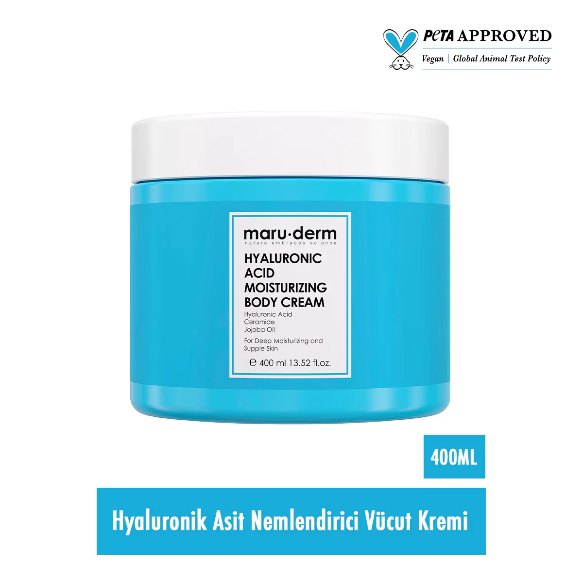 Maruderm Hyaluronic Acid Moisturizing Body Cream 400 ml