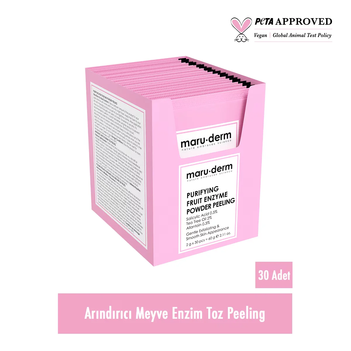 Maruderm Enzym-Pulverpeeling - reinigende Früchte 60g