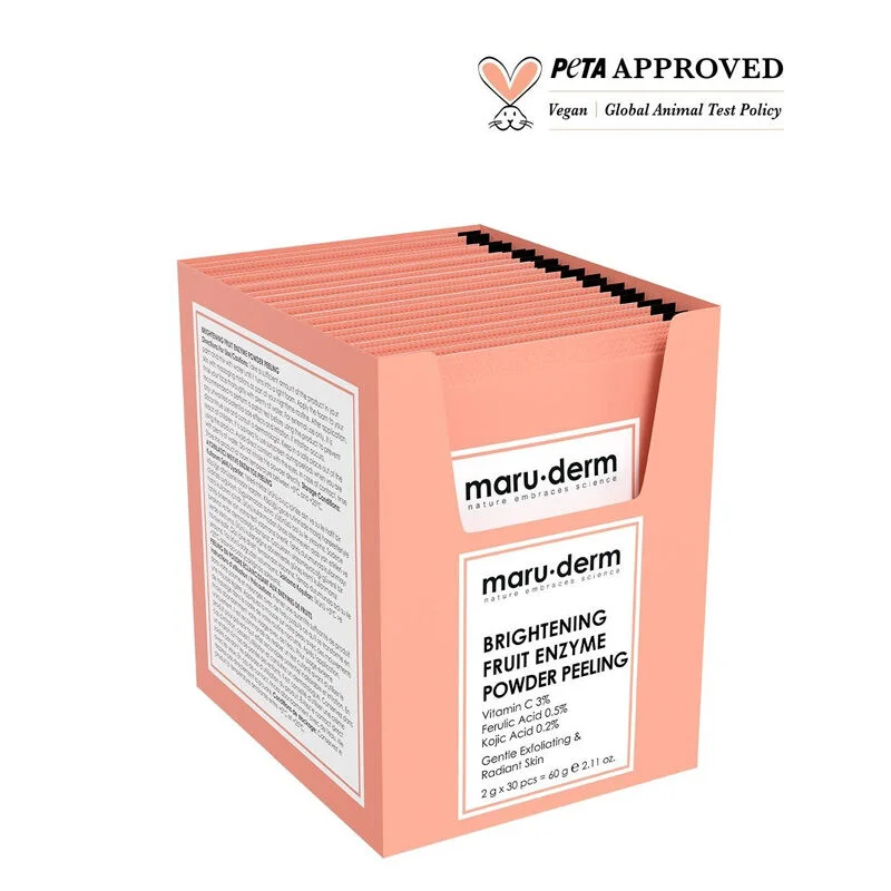Maruderm مسحوق تقشير إنزيم الفاكهة المشرق من ماروديرم، 60 غرام