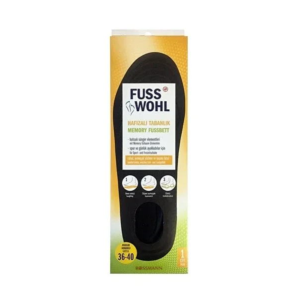 Fusswohl Insole Memory Feature 1 pcs